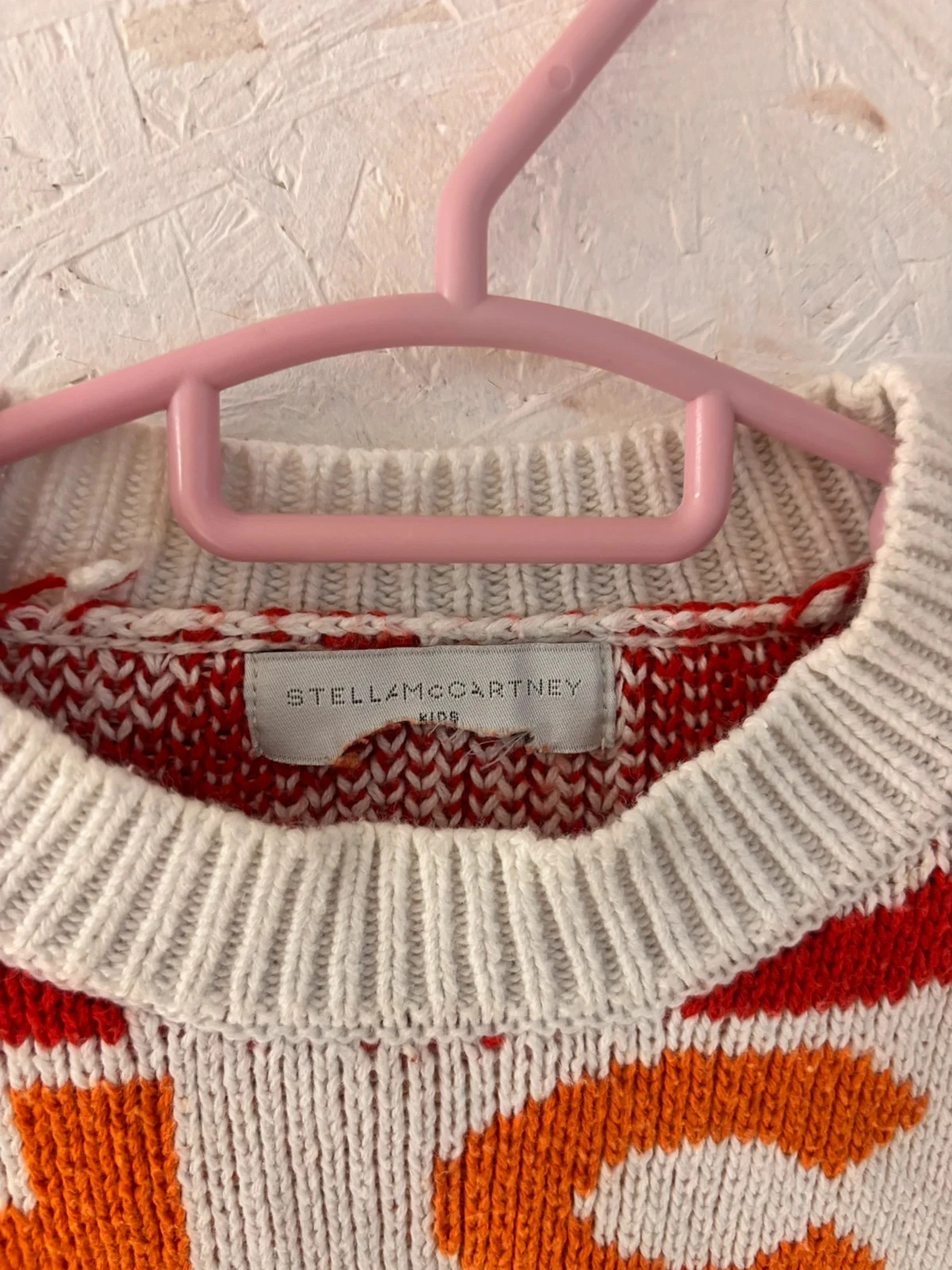 Stella McCartney Kids multicolor knit sweater "Handle with Care" - 4 years (100 cm) – photo 5